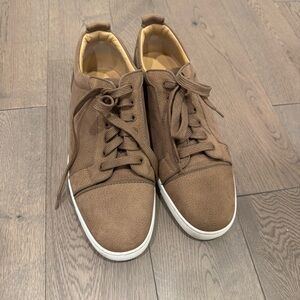 Christian Louboutin Suede Brown Sneakers Size 46